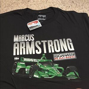Indycar Marcus Armstrong Racing Black T-Shirt